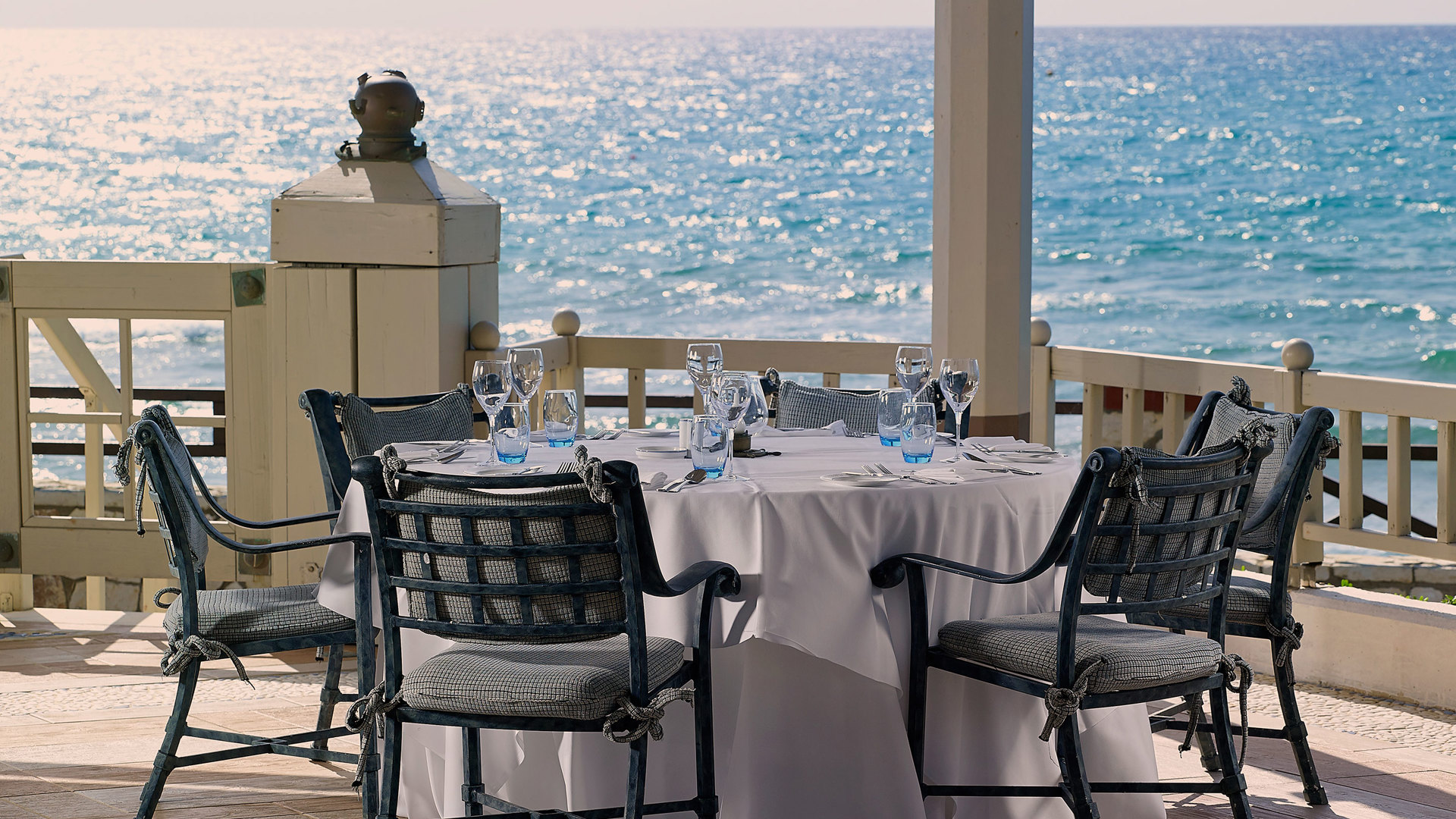 Aldemar Olympian Village Beach Resort Marina Restaurant 061839
